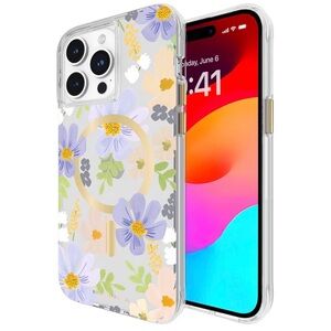 Rifle Paper Co. Floral iPhone 15 MagSafe Case 12 -ft drop protection - Slim fit